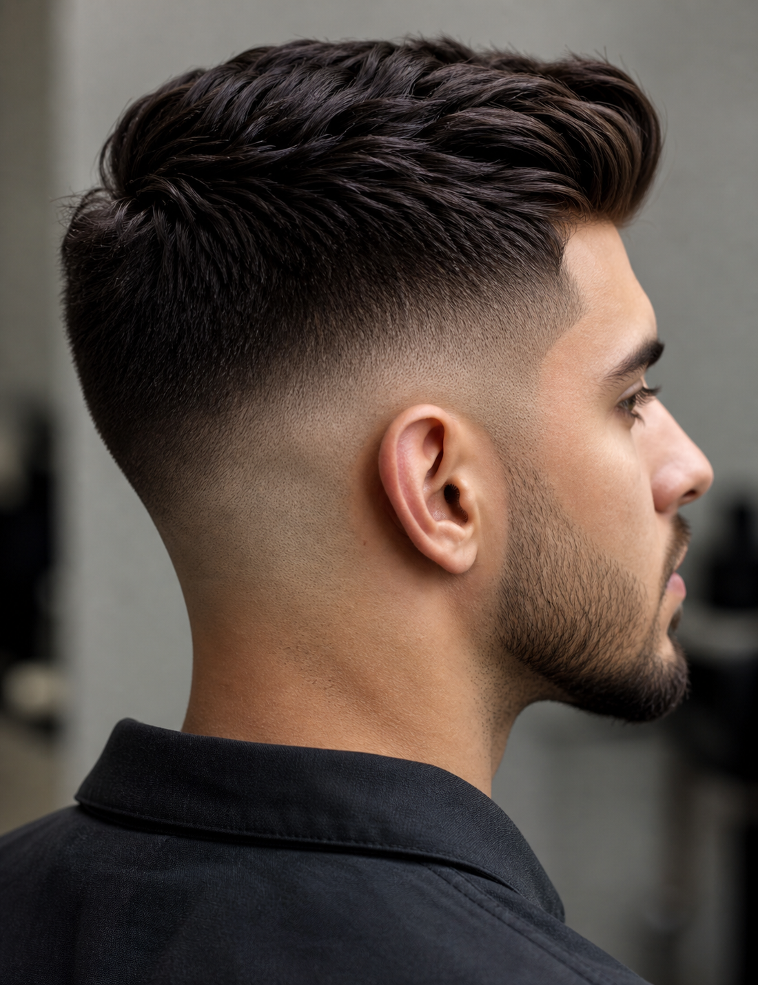 Men's precision fade